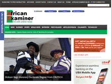 Tablet Screenshot of africanexaminer.com
